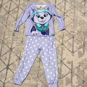 PatPat Lavender Pajama Set with Everest character 🐺